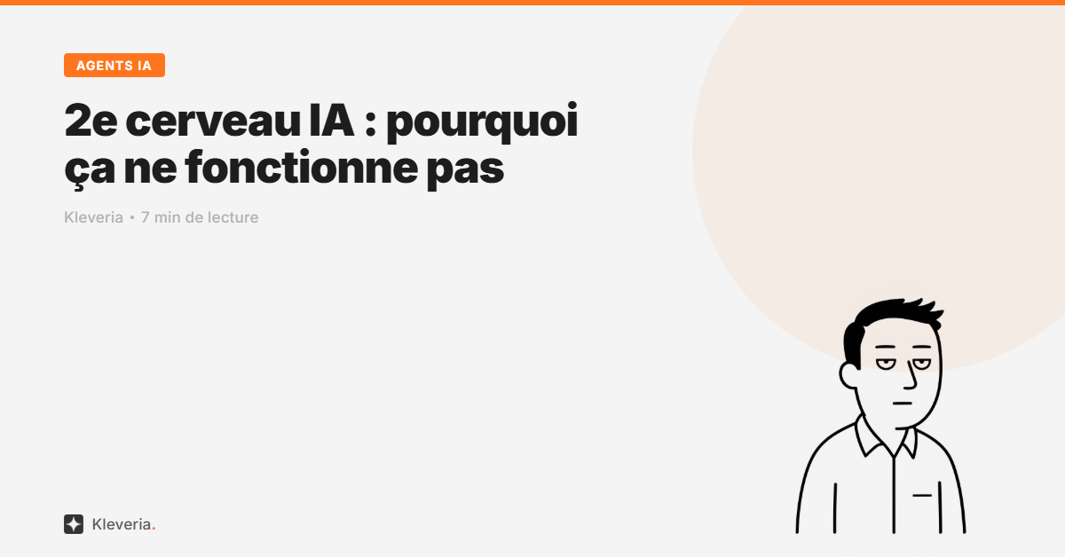 2e cerveau IA : pourquoi ça ne marche pas pour 80% des gens