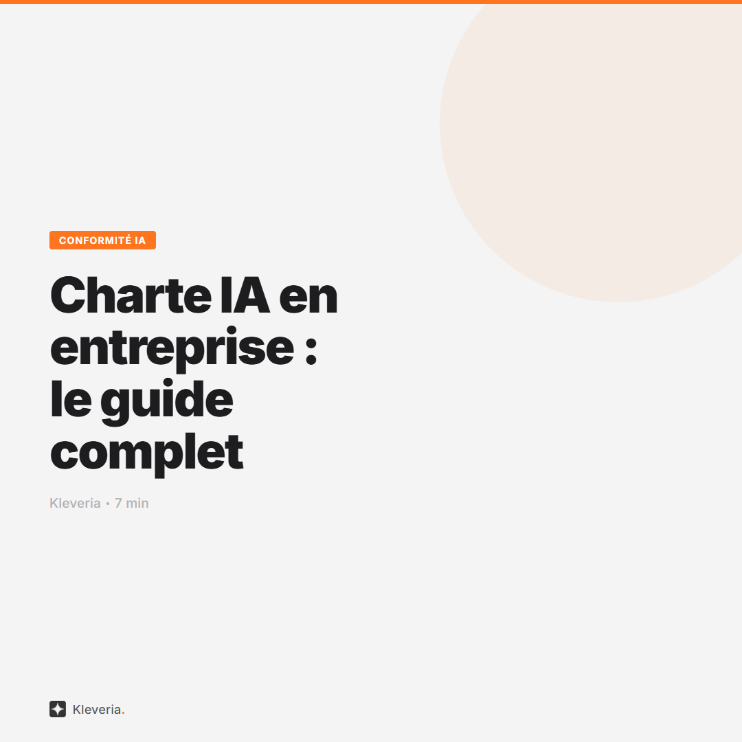 Charte IA en entreprise : le guide complet (avec modèle à dupliquer)