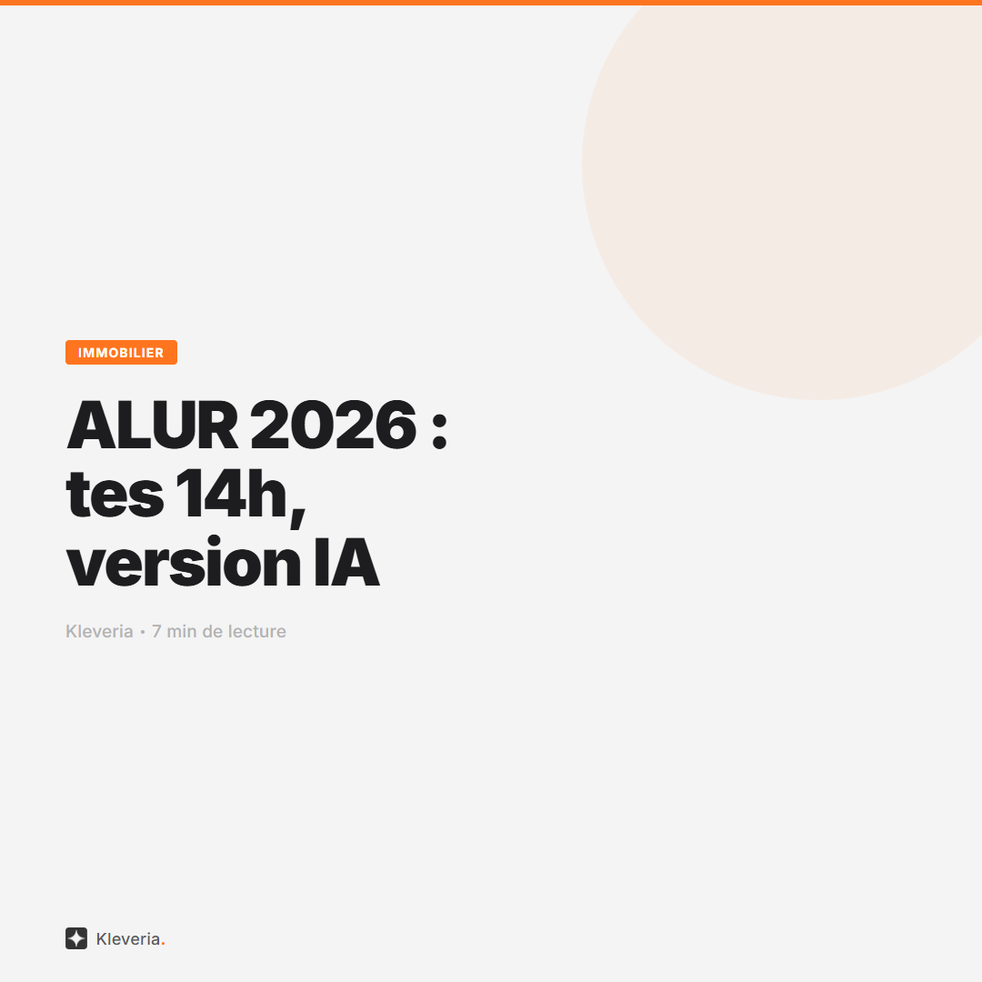 Formation ALUR 2026 : valider tes 14h avec l&rsquo;IA immobilier