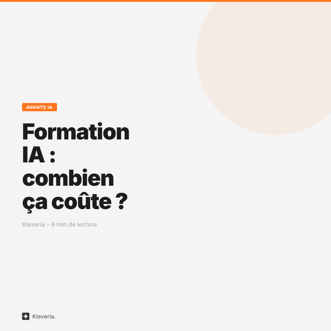 Combien coûte une formation IA ? Le guide TPE/PME 2026
